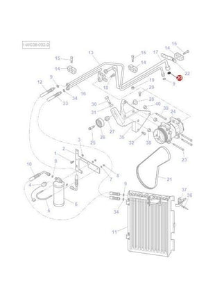 Massey Ferguson - O Ring Air Conditioner - 3010475X1 - Farming Parts