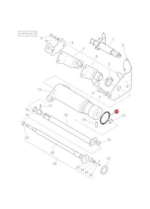 Massey Ferguson - ORing Quadrant Support - 364281X1 - Farming Parts