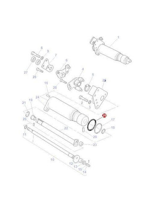 Massey Ferguson - ORing Quadrant Support - 70923578 - Farming Parts