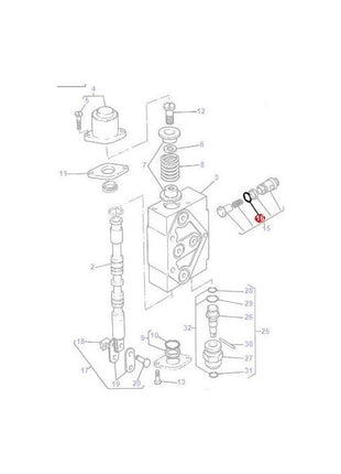 Massey Ferguson - ORing Poppet Valve - 70923841 - Farming Parts