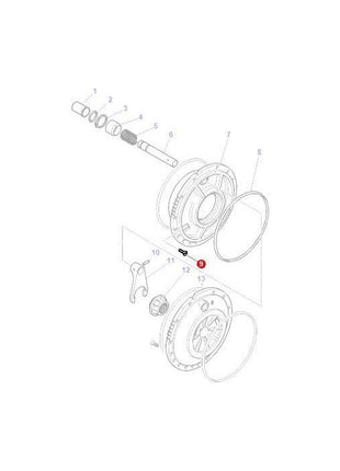 Massey Ferguson - Screw Differential Lock - 375415X1 - Farming Parts