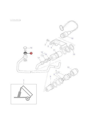 Massey Ferguson - Seal Tipping Pipe - 826238M1 - Farming Parts