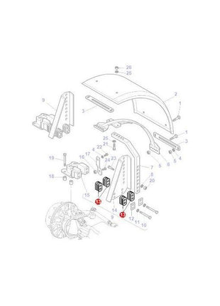 Massey Ferguson - Spacer - 3785051M1 - Farming Parts