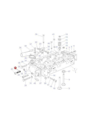 Massey Ferguson - Stud 5/16x1.1/8 unf - 731651M1 - Farming Parts