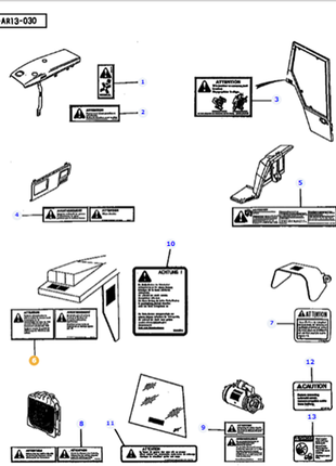 Massey Ferguson - Safety Decal - 3581563M1 - Farming Parts