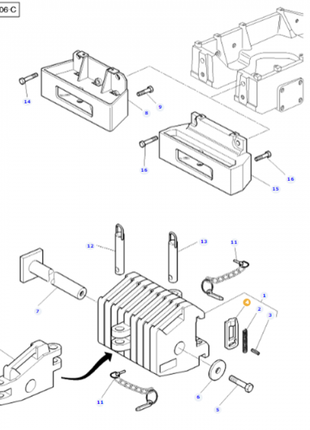 Massey Ferguson - Hasp - 3581636M1 - Farming Parts