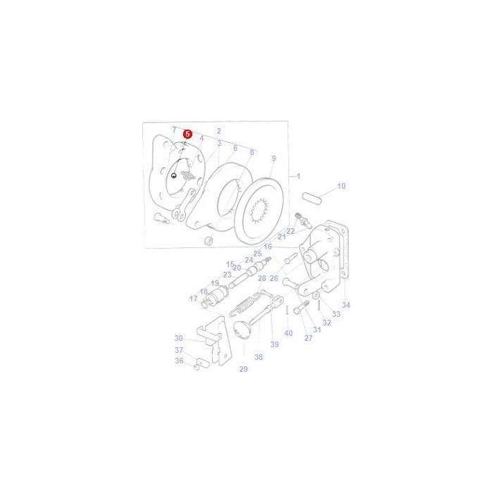Massey Ferguson - Ball Brake Actuator - 1805984M1 - 70916538 - Massey Tractor Parts