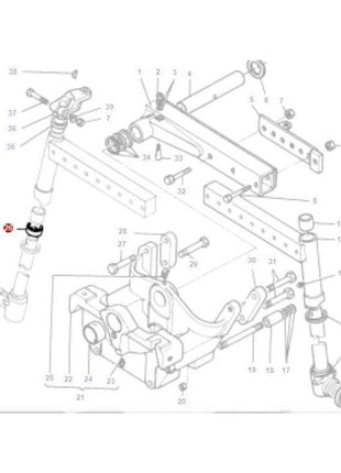 Massey Ferguson - Bearing - 196167M1 - Farming Parts