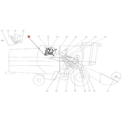 Massey Ferguson - Belt PROP. PUMP AND HYDR. PUMP - D41990013 - Farming Parts