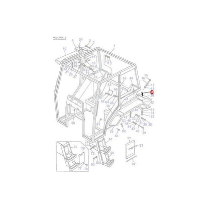Massey Ferguson - Bolt M8x19 Cup HD - 3476101M1 - Farming Parts