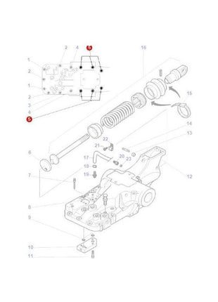 Massey Ferguson - Bolt Lift Cover - 3800453X1 - Farming Parts