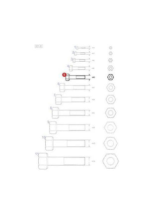 Massey Ferguson - Bolt M10x100 - 339269X1 - Farming Parts