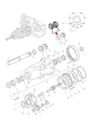 Massey Ferguson - Bearing - 3383716M1 - Farming Parts