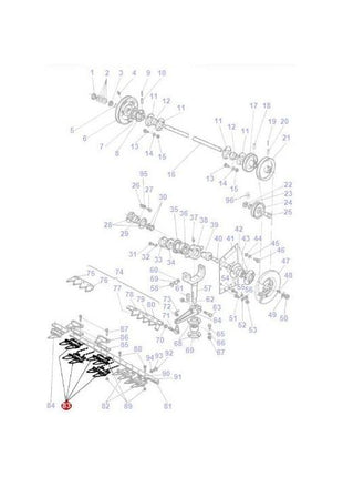 Massey Ferguson - Double Finger - S0498838 - Farming Parts