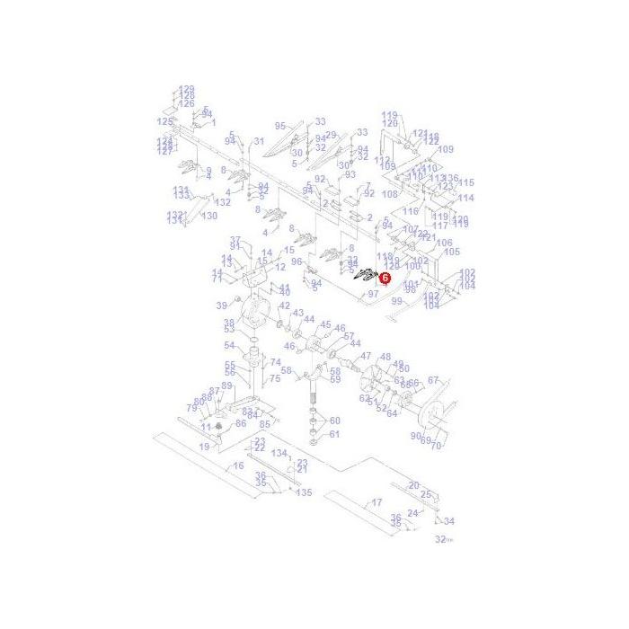 Massey Ferguson - Double Finger L/H - D44104700 - Farming Parts