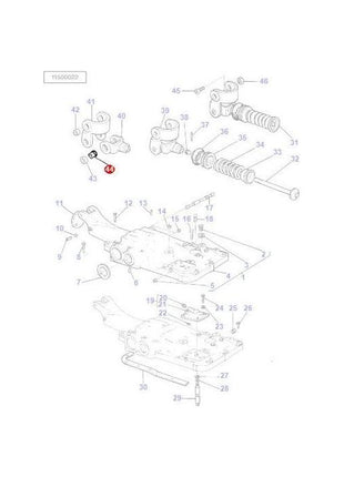 Massey Ferguson - Bush Top Link Yoke - 180974M1 - Farming Parts