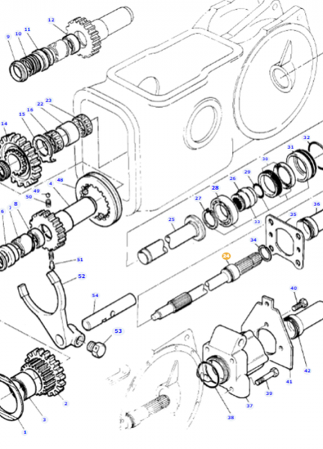 Massey Ferguson - PTO Shaft - 3614609M2 - Farming Parts