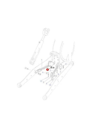 Massey Ferguson - Clevis Pin Check Chain - 377415X1 - Farming Parts