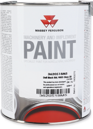 Massey Ferguson - Black Dull Paint 1lts - 3620518M5 - Massey Tractor Parts