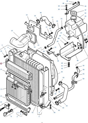 Massey Ferguson - Oil Cooler - 3808160M1 - Farming Parts