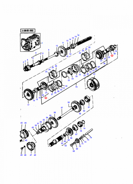 Massey Ferguson - Gear - 1867248M93 - Farming Parts