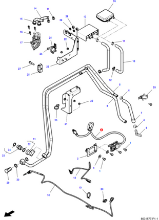 Massey Ferguson - NOX Sensor - V837084094 - ACW1305320 - Farming Parts