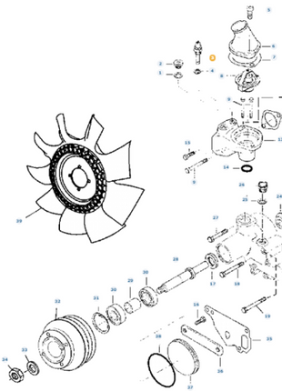 Massey Ferguson - Temperature Sensor - V654271208 - Farming Parts