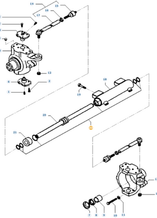 Massey Ferguson - Seal Kit Steering Cylinder 4WD - 061233R1 - Farming Parts