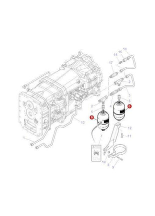 Massey Ferguson - Accumulator - 3619551M4 - Farming Parts