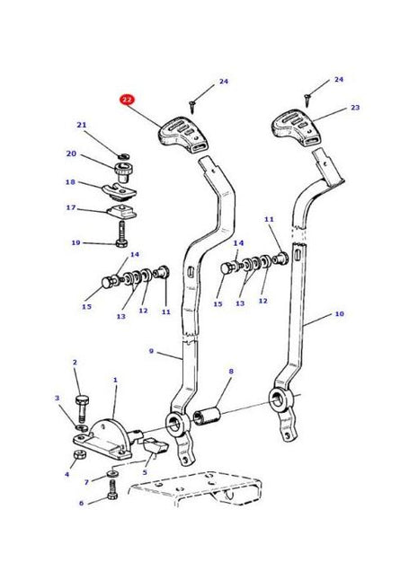 Massey Ferguson - Grip Handle - 3647007M4 - Farming Parts