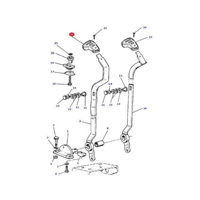 Massey Rotation Handle Massey Ferguson Grip Handle - 3647007M4 | Massey Parts – Massey Tractor ...
