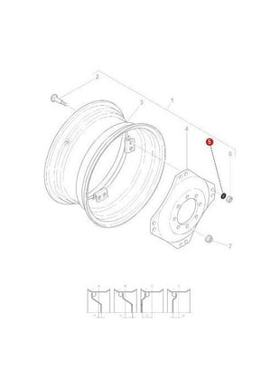 Massey Ferguson - Washer 5/8 Flat - 3815982M1 - Farming Parts