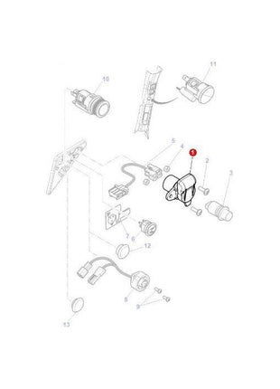 Massey Ferguson - Electrical Socket - 3713127M1 - Farming Parts