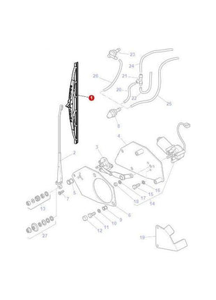 Massey Ferguson - Wiper Blade - 4275053M1 - Farming Parts