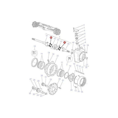 Massey Ferguson - Universal Joint - 1429021M1 - Farming Parts