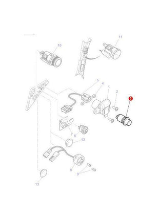 Massey Ferguson - Electrical Socket - G205900900020 - Farming Parts