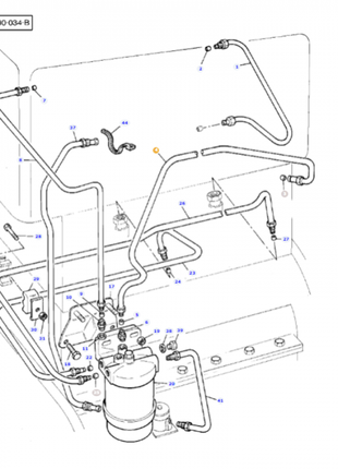 Massey Ferguson - Fuel Pipe - 3700372M92 - Farming Parts