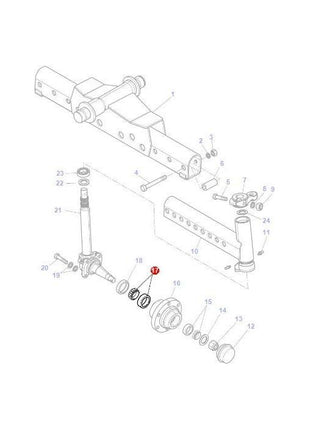 Massey Ferguson - Bearing - 3907661M1 - Farming Parts