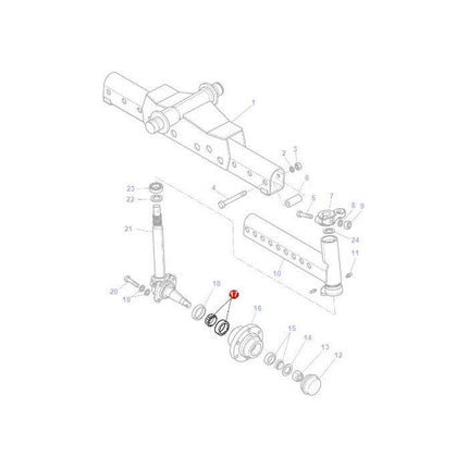 Massey Ferguson - Bearing - 3907661M1 - Farming Parts