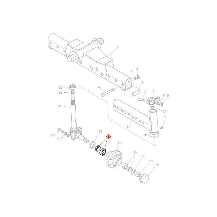 Massey Ferguson - Bearing - 3907661M1 - Farming Parts