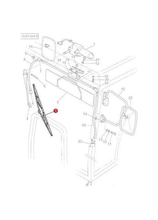 Massey Ferguson - Wiper Blade - 3620127M91 - Farming Parts