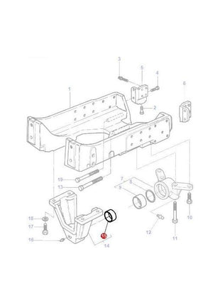 Massey Ferguson - Bush Axle Support - 3712078M1 - Farming Parts