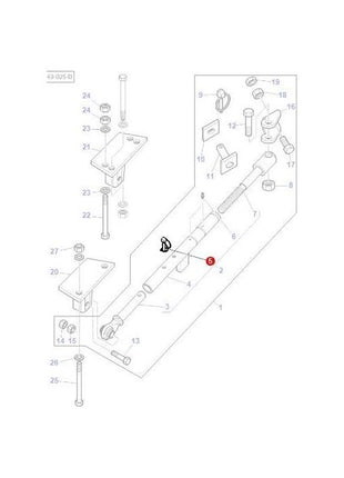 Massey Ferguson - Locking Pin - 3819396M91 - Farming Parts