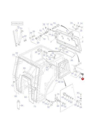 Massey Ferguson - Screw Window Mechanism - 3476129M1 - Farming Parts