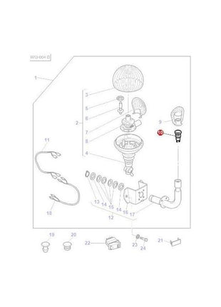 Massey Ferguson - Intake Plug - 3617860M1 - Farming Parts