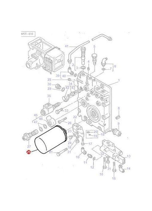 Massey Ferguson - Hydraulic filter - 3386701M3 - Farming Parts