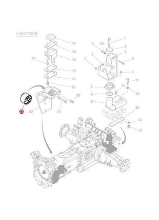 Massey Ferguson - Mounting Front - 3786281M2 - Farming Parts