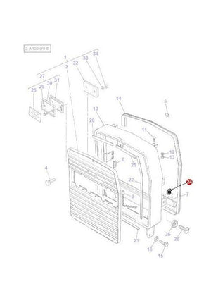 Massey Ferguson - Box Nut - 3698947M1 - Farming Parts