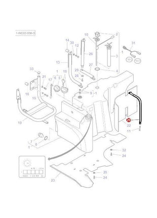 Massey Ferguson - Tank Strap 600mm - 3789696M1 - Farming Parts