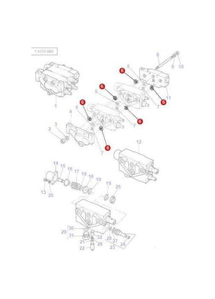 Massey Ferguson - ORing - 1888706M1 - 70930897 - Farming Parts